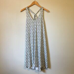 H&M Zigzag Cotton Modal Halter Neck Summer Dress